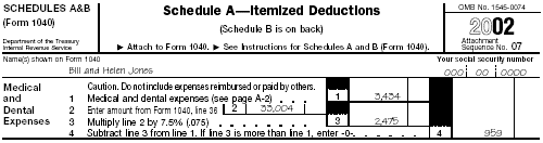 Bill and Helen's Schedule A